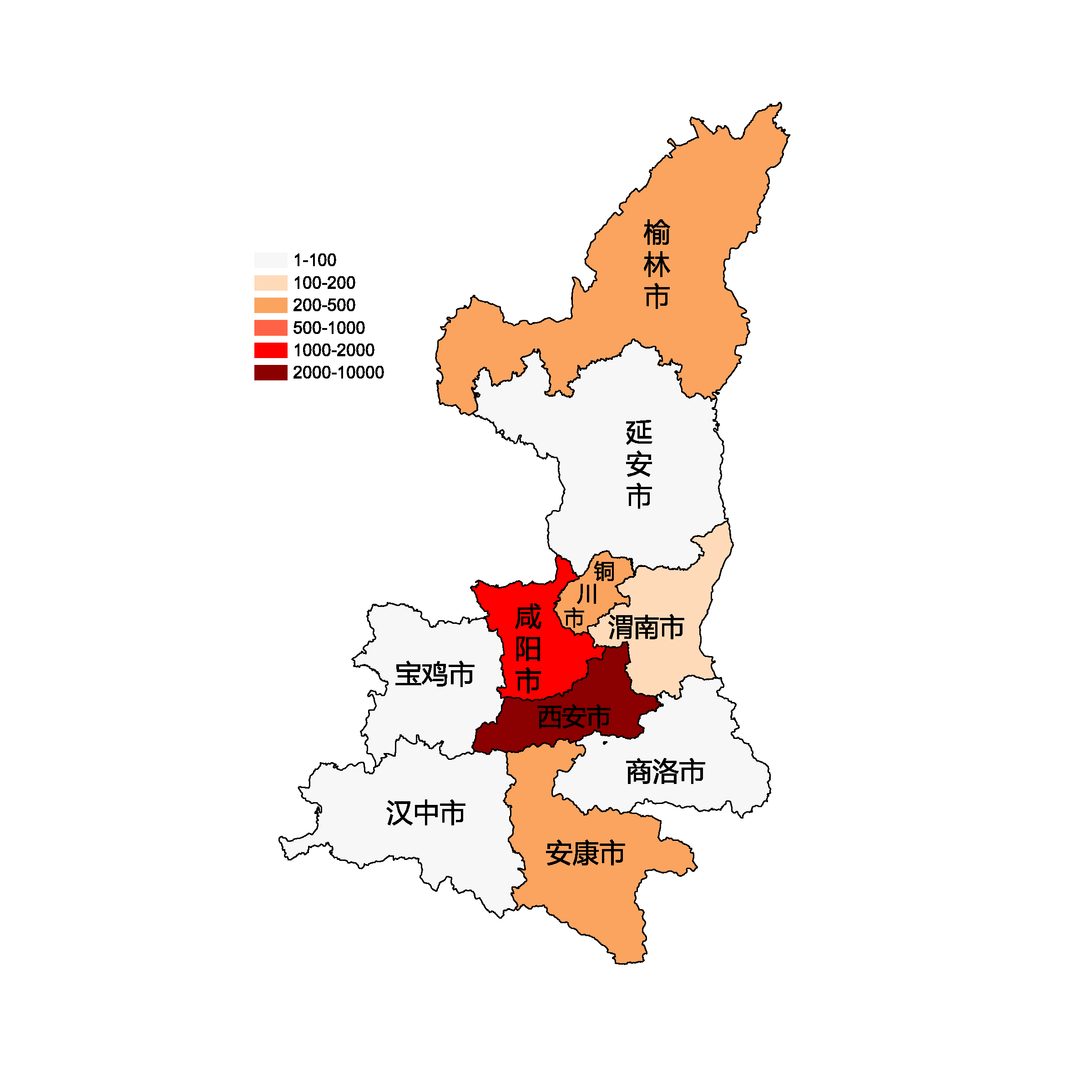 陕西各市疫情地图图片